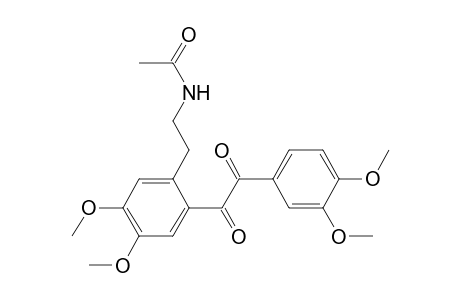 Acetamide, N-[2-[(3,4-dimethoxyphenyl)glyoxyloyl]-4,5-dimethoxyphenethyl]-