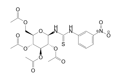 1-Deoxy-1-[3-(3-nitrophenyl)-2-thioureido]-.beta.-d-glucopyranose 2,3,4,6-tetraacetate