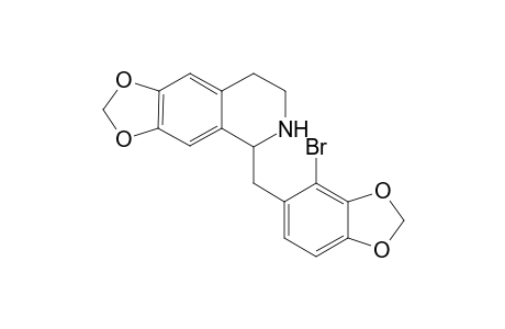1-[2-Bromo-3,4-(methylenedioxy)benzy])-6,7-(methylenedioxy)-1,2,3,4-tetrahydroisoquinoline