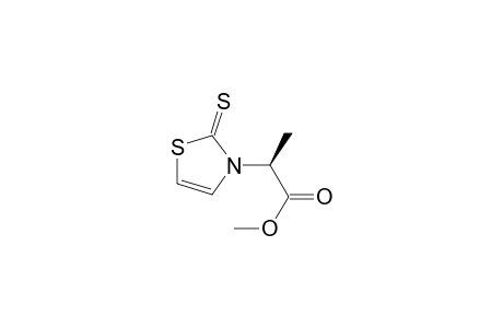 3(2H)-Thiazoleacetic acid, .alpha.-methyl-2-thioxo-, methyl ester, (S)-