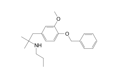 Benzeneethanamine, 3-methoxy-.alpha.,.alpha.-dimethyl-4-(phenylmethoxy)-N-propyl-, hydrochloride
