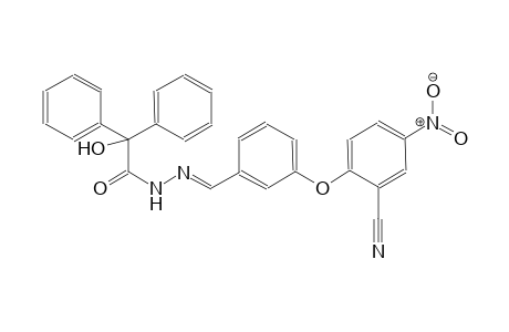 N'-{(E)-[3-(2-cyano-4-nitrophenoxy)phenyl]methylidene}-2-hydroxy-2,2-diphenylacetohydrazide