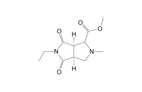 METHYL-(1S*,5R*,6R*)-3-ETHYL-7-METHYL-2,4-DIOXO-3,7-DIAZABICYCLO-[3.3.0]-OCTANE-6-CARBOXYLATE