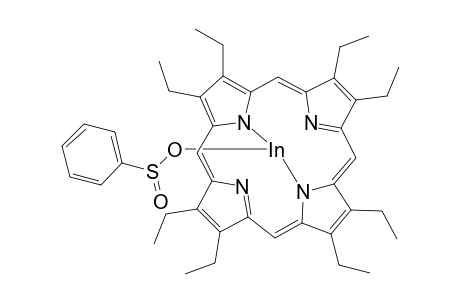 Indium, (benzenesulfinato-O)[2,3,7,8,12,13,17,18-octaethyl-21H,23H-porphinato (2-)-N21,N22,N23,N24]-, (SP-5-12)-