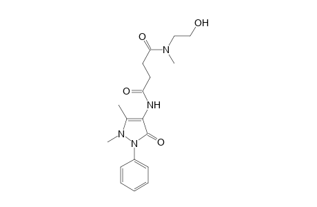 N'-(2-hydroxyethyl)-N-(3-keto-1,5-dimethyl-2-phenyl-3-pyrazolin-4-yl)-N'-methyl-succinamide