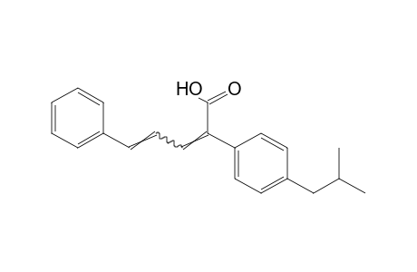 2-(p-ISOBUTYLPHENYL)-5-PHENYL-2,4-PENTADIENOIC ACID