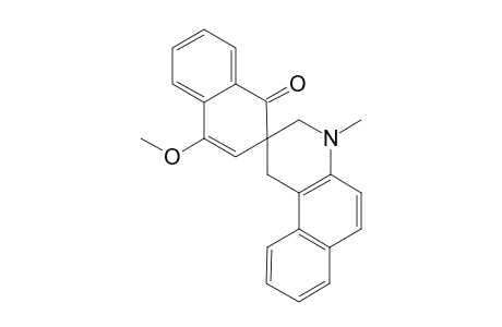 Spiro[(1-Methyl-1,2,3,4-tetrahydrobenzo[f]quinoline)-3,2'-(2'H-4'-methoxynaphthalen-1'-one]