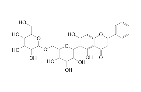 1,5-Anhydro-1-(5,7-dihydroxy-4-oxo-2-phenyl-4H-chromen-6-yl)-6-O-hexopyranosylhexitol
