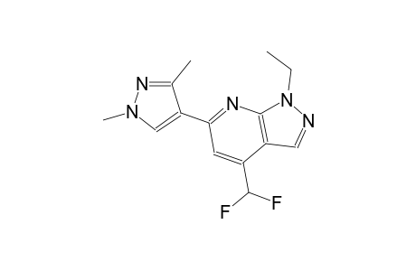 1H-pyrazolo[3,4-b]pyridine, 4-(difluoromethyl)-6-(1,3-dimethyl-1H-pyrazol-4-yl)-1-ethyl-