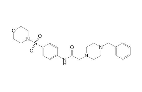 1-Pyrazineacetamide, hexahydro-N-[4-(4-morpholinylsulfonyl)phenyl]-4-(phenylmethyl)-