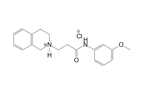 isoquinolinium, 1,2,3,4-tetrahydro-2-[3-[(3-methoxyphenyl)amino]-3-oxopropyl]-, chloride