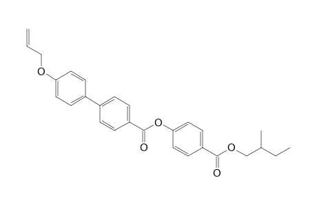 [1,1'-Biphenyl]-4-carboxylic acid, 4'-(2-propenyloxy)-, 4-[(2-methylbutoxy)carbonyl]phenyl ester, (S)-