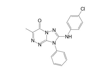 8-(Phenyl)-7-(4-chlorophenylamino)-3-methyl-8H-1,2,4-triazolo[5,1-c][1,2,4]triazin-4-one
