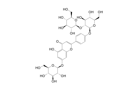 4H-1-Benzopyran-4-one, 2-[4-[(2-O-.beta.-D-glucopyranosyl-.beta.-D-glucopyranosyl)oxy]phenyl]-7-(.beta.-D-glucopyranosyloxy)-5-hydroxy-