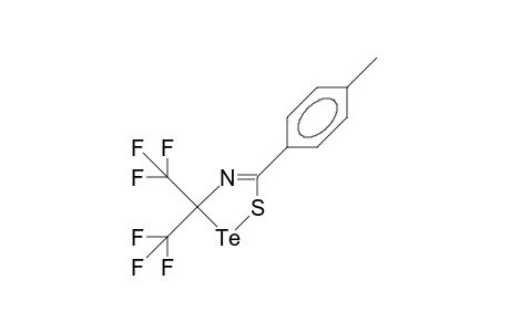 3,3-Bis(trifluoromethyl)-5-P-tolyl.delta./4/-1,2,4-thiatellurazoline