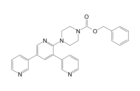 Benzyl 4-(3,5-bis(3-pyridin)pyridin-2-yl)piperazine-1-carboxylate