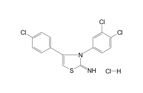 4-(p-CHLOROPHENYL)-3-(3,4-DICHLOROPHENYL)-2-IMINO-4-THIAZOLINE, MONOHYDROCHLORIDE