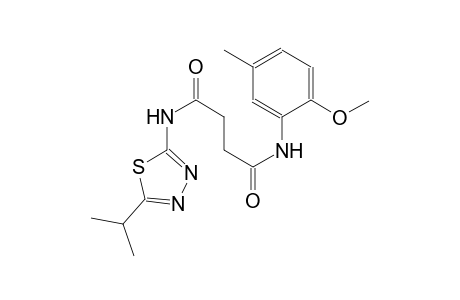 N~1~-(5-isopropyl-1,3,4-thiadiazol-2-yl)-N~4~-(2-methoxy-5-methylphenyl)succinamide