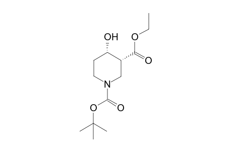 (3R,4S)-4-hydroxypiperidine-1,3-dicarboxylic acid O1-tert-butyl ester O3-ethyl ester