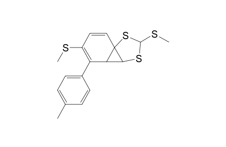 10-(4'-Methylphenyl)-4,9-bis(methylthio)-3,5-dithiatricyclo[4.4.0.0(2,6)]deca-7,9-diene