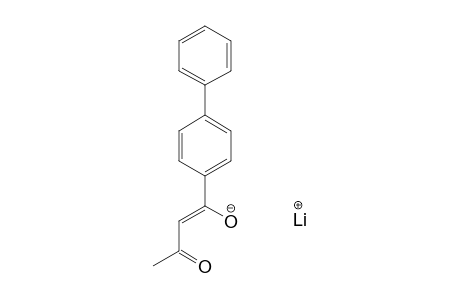 1-(4-BIPHENYLYL)-BUTANE-1,3-DIONE-MONOLITHIUM-ENOLATE
