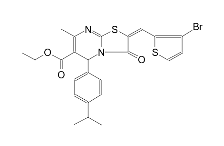 5H-thiazolo[3,2-a]pyrimidine-6-carboxylic acid, 2-[(3-bromo-2-thienyl)methylene]-2,3-dihydro-7-methyl-5-[4-(1-methylethyl)phenyl]-3-oxo-,