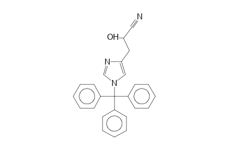 2-Hydroxy-3-(1-trityl-1H-imidazol-4-yl)propanenitrile