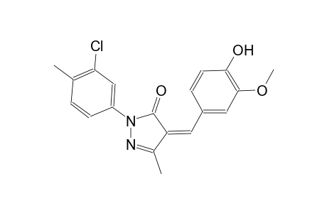 3H-pyrazol-3-one, 2-(3-chloro-4-methylphenyl)-2,4-dihydro-4-[(4-hydroxy-3-methoxyphenyl)methylene]-5-methyl-, (4Z)-