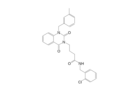N-(2-chlorobenzyl)-4-(1-(3-methylbenzyl)-2,4-dioxo-1,4-dihydro-3(2H)-quinazolinyl)butanamide
