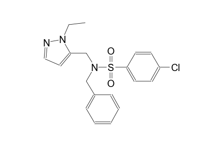 benzenesulfonamide, 4-chloro-N-[(1-ethyl-1H-pyrazol-5-yl)methyl]-N-(phenylmethyl)-