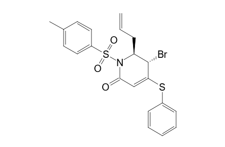 trans-6-Allyl-5-bromo-4-(phenylthio)-1-tosyl-5,6-dihydropyridin-2(1H)-one