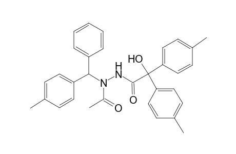 N'-acetyl-2-hydroxy-2,2-bis(4-methylphenyl)-N'-[(4-methylphenyl)-phenylmethyl]acetohydrazide