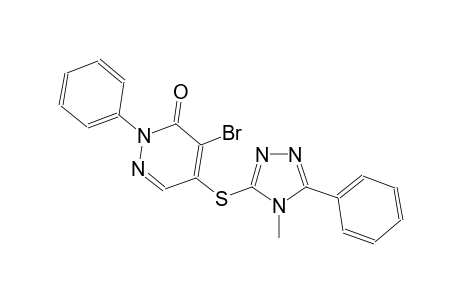 3(2H)-pyridazinone, 4-bromo-5-[(4-methyl-5-phenyl-4H-1,2,4-triazol-3-yl)thio]-2-phenyl-