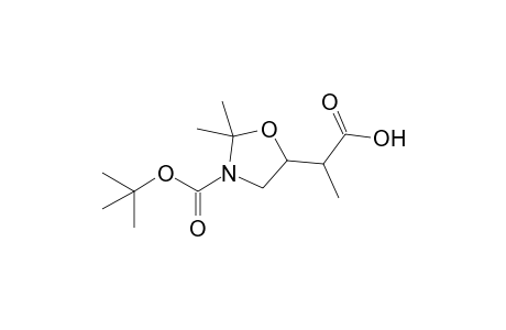 N-[t-Butoxycarbonyl]-2,2-dimethyloxazolidine-5-(2'-methyl)acetic Acid