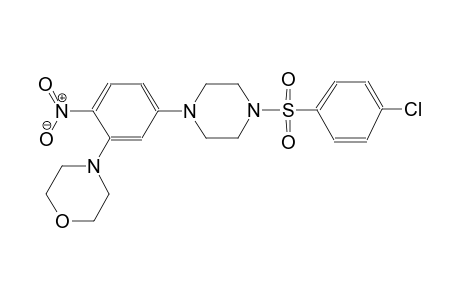 morpholine, 4-[5-[4-[(4-chlorophenyl)sulfonyl]-1-piperazinyl]-2-nitrophenyl]-