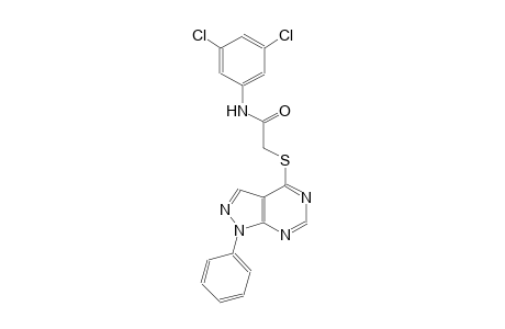 N-(3,5-dichlorophenyl)-2-[(1-phenyl-1H-pyrazolo[3,4-d]pyrimidin-4-yl)sulfanyl]acetamide