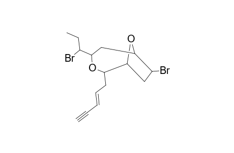3,9-Dioxabicyclo[4.2.1]nonane, 7-bromo-4-(1-bromopropyl)-2-(2-penten-4-ynyl)-