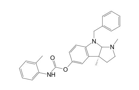 (-)-(3aS)-8-Benzyl-1,3a-dimethyl-1,2,3,3a,8,8a-hexahydropyrrolo[2,3-b]indol-5-yl N-2'-Methylphenylcarbamate
