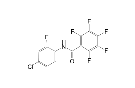N-(4-chloro-2-fluorophenyl)-2,3,4,5,6-pentafluorobenzamide