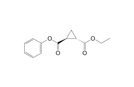 (1S,2S)-cyclopropane-1,2-dicarboxylic acid O2-ethyl ester O1-phenyl ester
