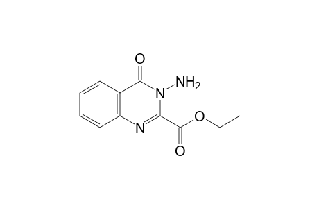 3-amino-3,4-dihydro-4-oxo-2-quinazolinecarboxylic acid, ethyl ester