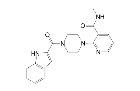 1-(Indolyl-2-carbonyl)-4-[3-(N-methylcarbamoyl)-2-pyridyl]piperazine