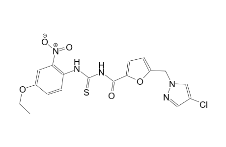 N-{5-[(4-chloro-1H-pyrazol-1-yl)methyl]-2-furoyl}-N'-(4-ethoxy-2-nitrophenyl)thiourea
