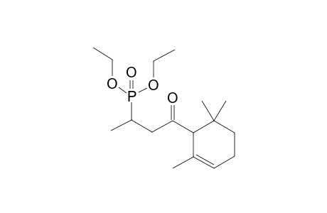 Diethyl (4-oxo-4-(2,6,6-trimethylcyclohex-2-en-1-yl)butan-2-yl)phosphonate