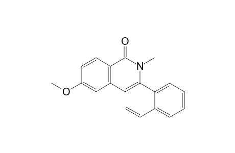 N-Methyl-3-(2-ethenylphenyl)-6-methoxy-1(2H)-isoquinolone