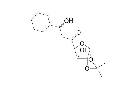 6-Deoxy-7-cyclohexyl-1,2-O-(isopropylidene)-.alpha.-D-xyloheptofuranos-5-ulose