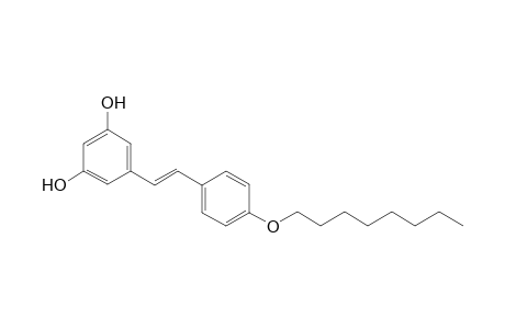 (E)-1-(3,5-dihydroxyphenyl)-2-[4-(octyloxy)phenyl]-2-(ethene