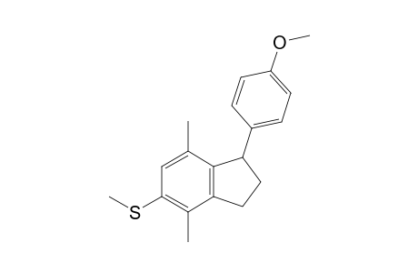 4,7-Dimethyl-1-(4-methoxyphenyl)-5-(methylthio)indane