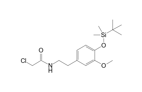 N-[2-[4-[tert-butyl(dimethyl)silyl]oxy-3-methoxy-phenyl]ethyl]-2-chloranyl-ethanamide