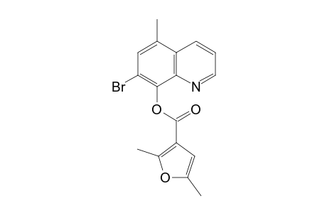 3-Furancarboxylic acid, 2,5-dimethyl-, 7-bromo-5-methyl-8-quinolinyl ester